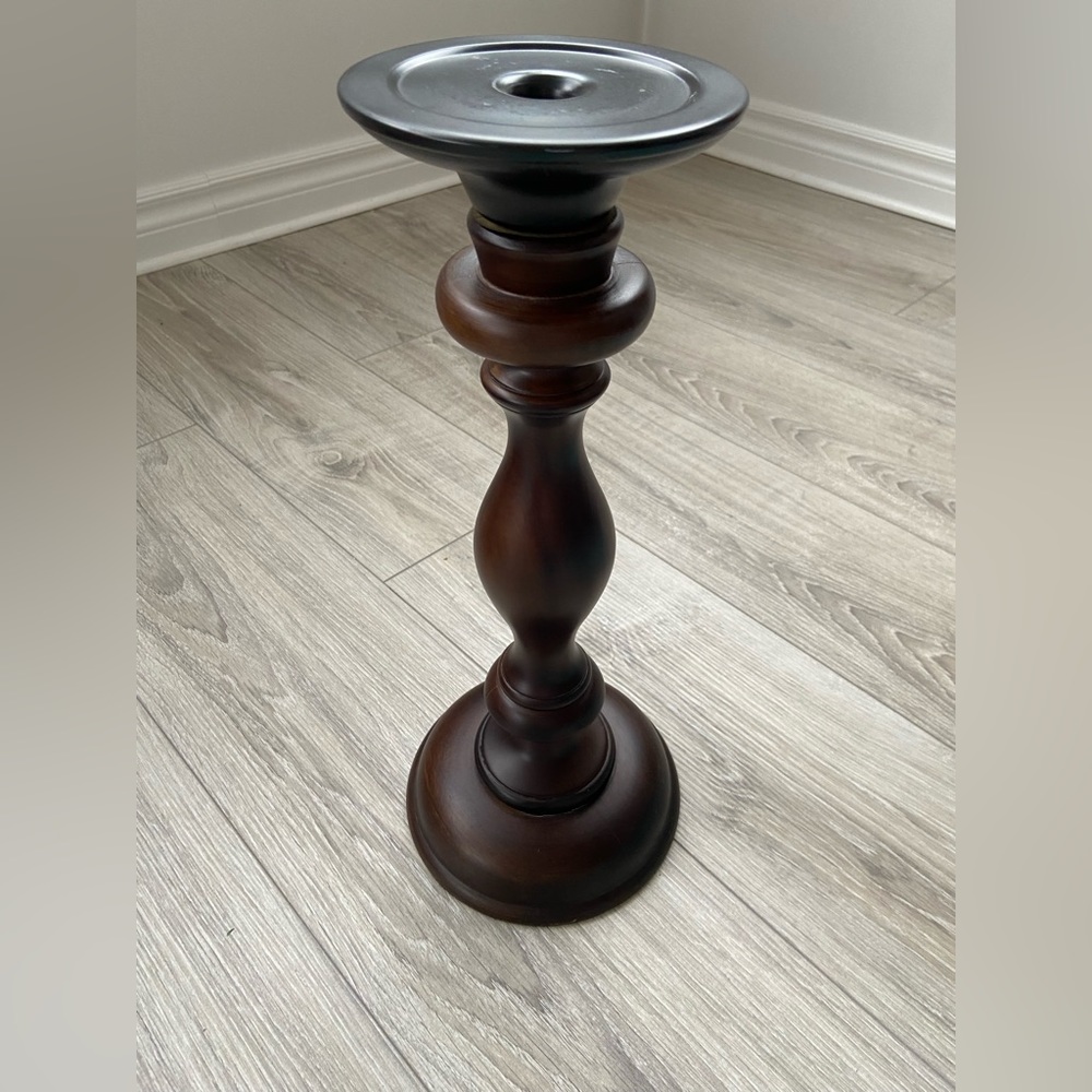 *HOST PICK* 2 POTTERY BARN Candle Holders 🕯️🕯️Fruitwood - Picture 9 of 14